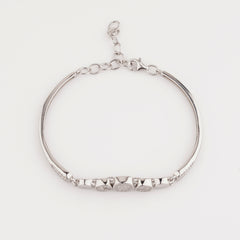 925 Sterling Silver Adjustable Ladies Kada Bracelet