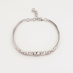 925 Sterling Silver Adjustable Ladies Kada Bracelet