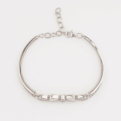 925 Sterling Silver Anti Tarnish Adjustable Ladies Kada Bracelet