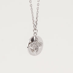 925 Starling Silver Round Pointer Star Necklace