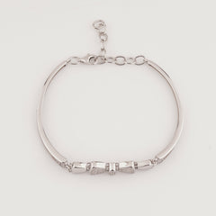 925 Sterling Silver Anti Tarnish Adjustable Ladies Kada Bracelet