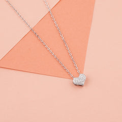 925 Starling Silver Beautiful Heart Necklace
