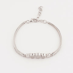 925 Sterling Silver Otic Adjustable Silver Ladies Kada Bracelet