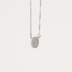 925 Starling Silver Multi Stone Daimond Necklace