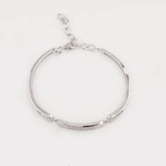 925 Sterling Silver Luxurious Adjustable Ladies Kada Bracelet