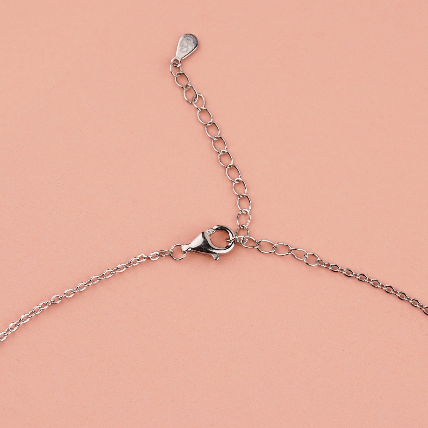 925 Starling Silver Half Heart Necklace