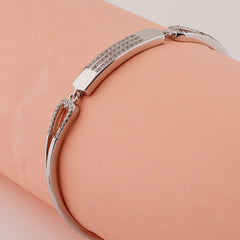 925 Sterling Silver Luxurious Adjustable Ladies Kada Bracelet