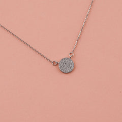 925 Starling Silver Multi Stone Daimond Necklace