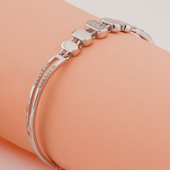 925 Sterling Silver Otic Adjustable Silver Ladies Kada Bracelet