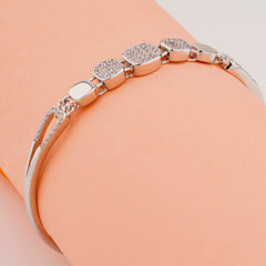 925 Sterling Silver Adjustable Ladies Kada Bracelet