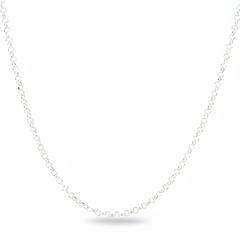 925 Sterling Silver Rolo Chain, Round Link Design, Classic Style | Gifts for Women & Girls & Girlfriend |Wedding and Christmas Gifts | BJCH-08