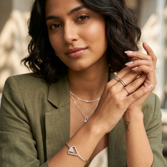 Captivating Geometric Elegance: 925 Sterling Silver Geometric Open Cuff Bangle