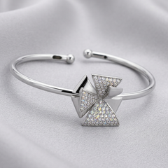 Geometric Elegance Cuff Bracelet
