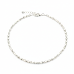 925 Sterling Silver Ball Bead Bracelate, Delicate Design, Adjustable Length, Classic Style | Gifts for Women & Girls & Girlfriend |Wedding and Christmas Gifts | BJBR-035