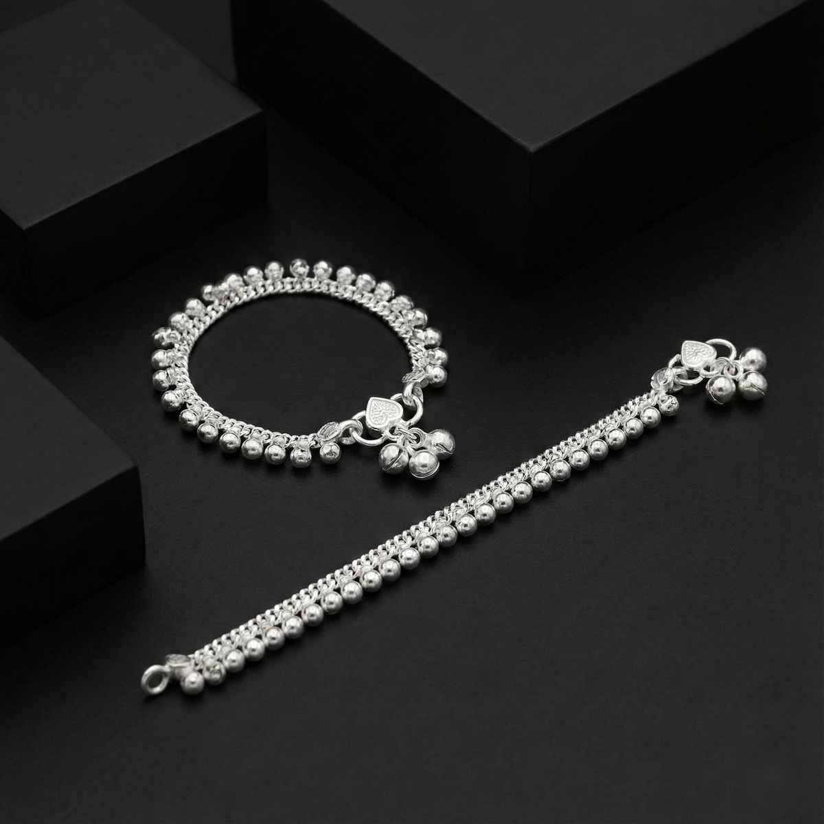 Silver Kolhapuri Boriya Sada | BJKDPYL - 08