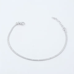 925 Sterling Silver Snake Chain Bracelet, Thin Herringbone Design, Dainty Women's Jewelry, Minimalist Style | Gifts for Women & Girls & Girlfriend |Wedding and Christmas Gifts | BJBR-040