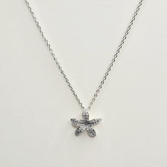 BHAVANI JEWELLERS 925 Ita;ian Satarling Silver Lily Pendant Chain Necklace | BJ-33