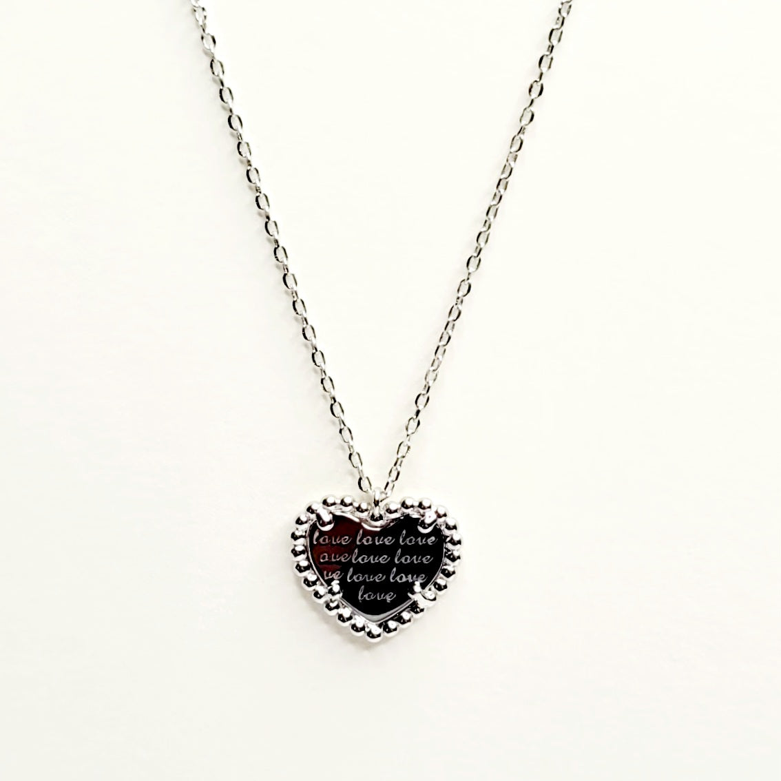 BHAVANI JEWELLERS 925 Starling Silver Heart Necklace | BJ-22