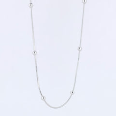 BHAVANI JEWELLERS 925 Italian Starling Silver Snake Beads Chain
