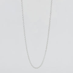 BHAVANI JEWELLERS 925 Italian Starling Silver Rolo Light Chain