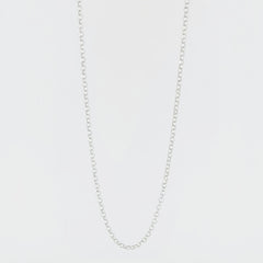 BHAVANI JEWELLERS 925 Italian Starling Silver Rolo Light Chain