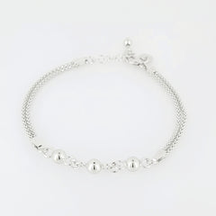 BHAVANI JEWELLERS 925 Italian Starling Silver Balls Bracelate | BJ-063