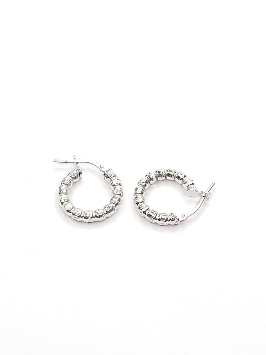 BHAVANI JEWELLERS 925 Italian Starling Silver Hoop Earring | BJ-ER-08