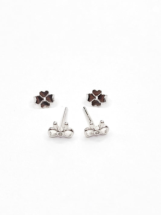 BHAVANI JEWELLERS 925 Starling Silver Bow Stud Earring | BJ-ER-05