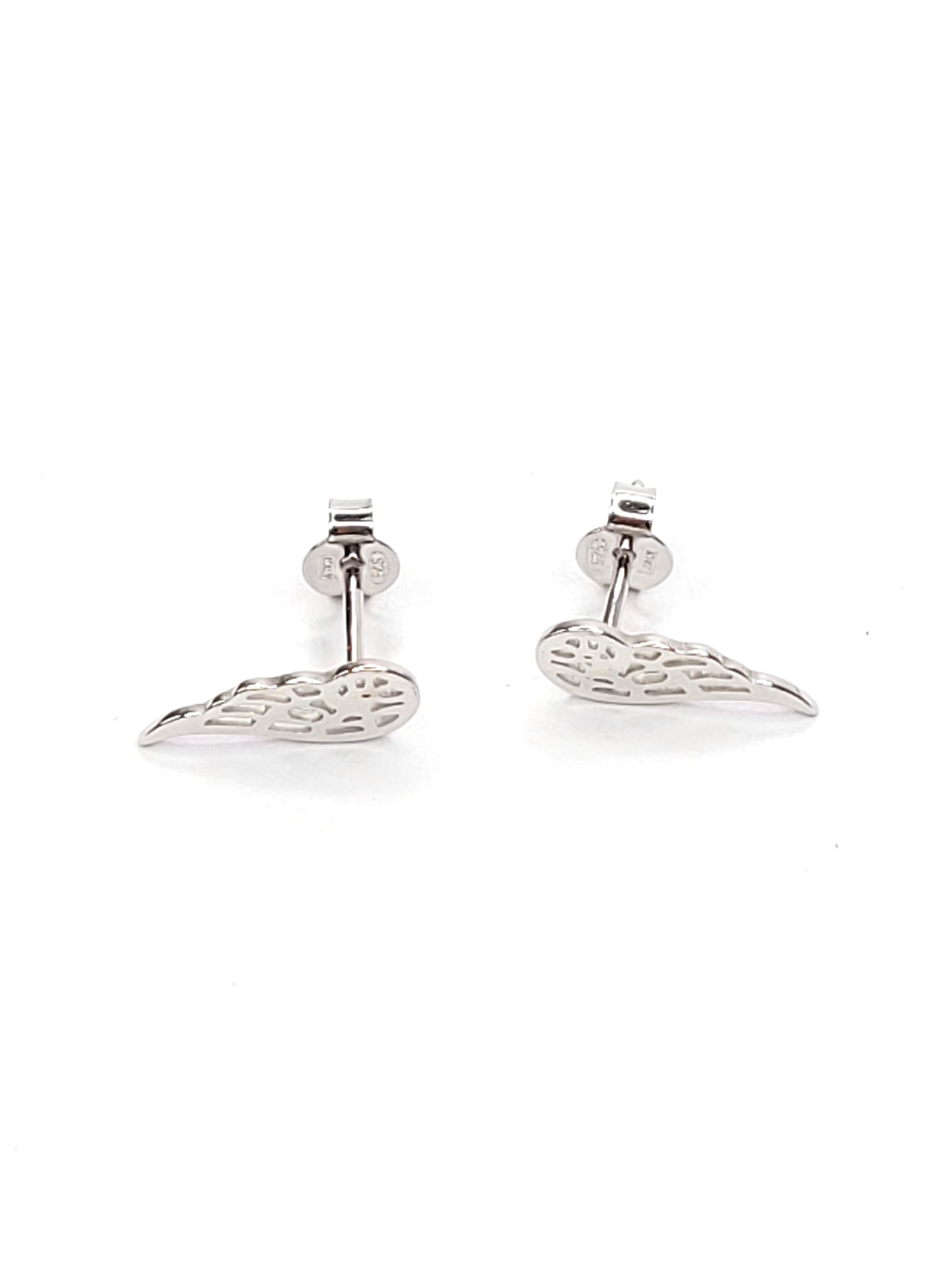 BHAVANI JEWELLERS 925 Italian Starling Silver Angel Wings Studs Earring | BJ-ER-014