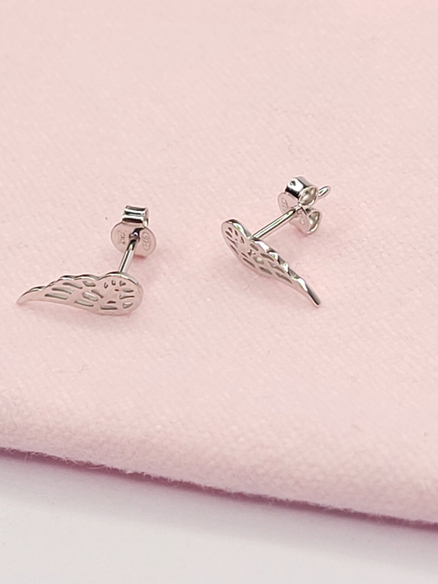 BHAVANI JEWELLERS 925 Italian Starling Silver Angel Wings Studs Earring | BJ-ER-014