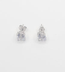 BHAVANI JEWELLERS 925 Starling Silver Crystal Stud Earring | BJ-ER-025