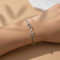 925 Sterling Silver Mesh Chain Bracelet with Elephant Charm, Adjustable Length, Jewelry for Women | Gifts for Women & Girls & Girlfriend |Wedding and Christmas Gifts | BJBR-04