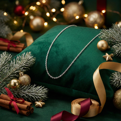 925 Sterling Silver Cable Link Chain Classic Jewelry Design,Delicate Style | Gifts for Women & Girls & Girlfriend |Wedding and Christmas Gifts| BJCH-07