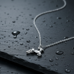 925 Starling Silver Deer Antlers Charm Pendant Necklace | Gifts for Women & Girls & Girlfriend |Wedding and Christmas Gifts | BJ-32