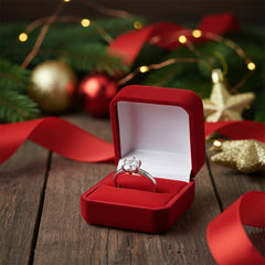 925 Sterling Silver Solitaire Ring with Cubic Zirconia Stone, Classic Engagement Style, Minimalist Design | BJLR-0014