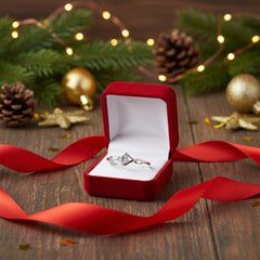 925 Sterling Silver Twisted Infinity Solitaire Ring with Cubic Zirconia, Elegant Wedding Engagement Band, Modern Design | BJLR-09