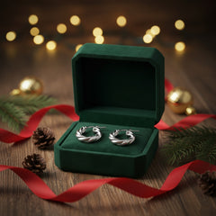 925 Sterling Silver Twisted Rope Design Hoop Earrings, Small Round Hoops, Classic Jewelry for Women | Gifts for Women & Girls & Girlfriend |Wedding and Christmas Gifts | BJER-010