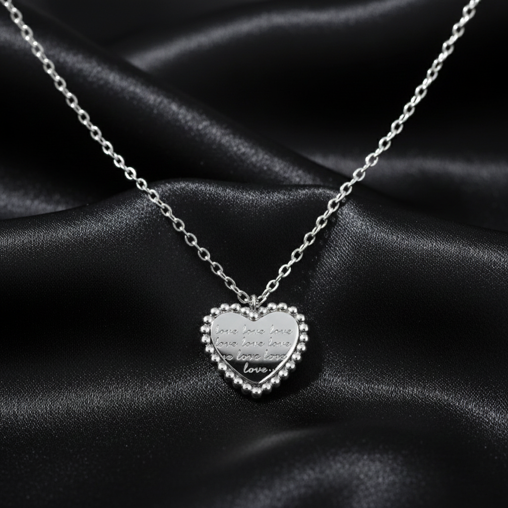925 Starling Silver Heart Necklace | Gifts for Women & Girls & Girlfriend |Wedding and Christmas Gifts | BJ-22