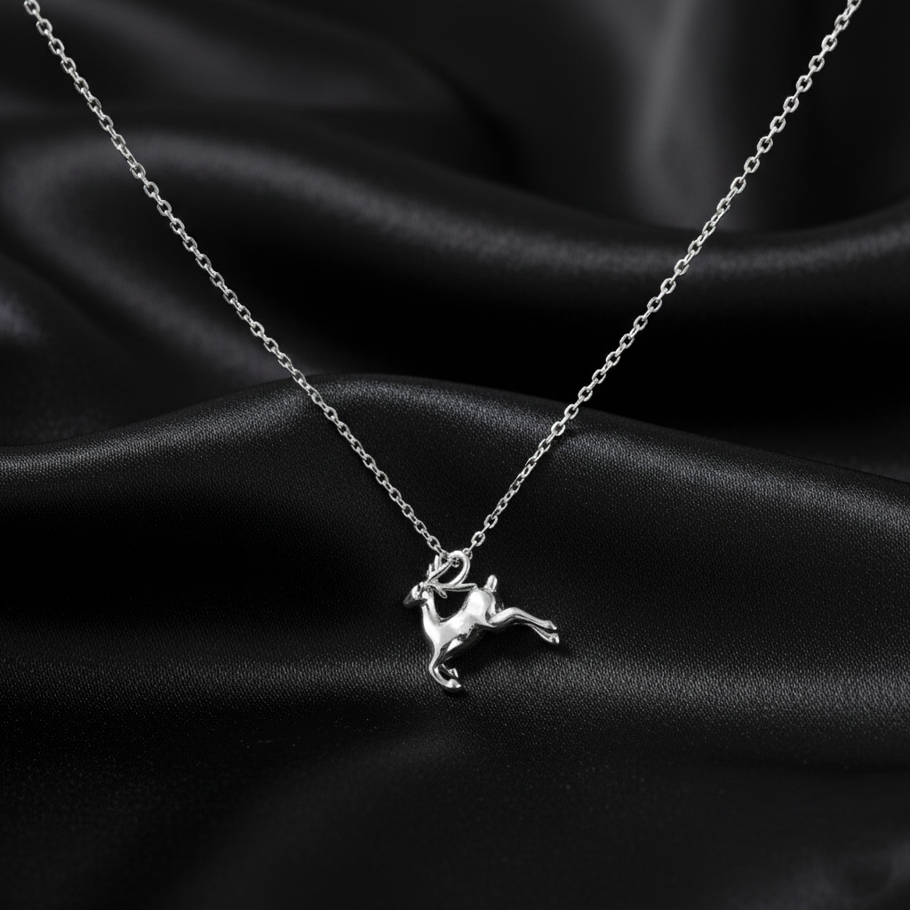 925 Starling Silver Deer Antlers Charm Pendant Necklace | Gifts for Women & Girls & Girlfriend |Wedding and Christmas Gifts | BJ-32