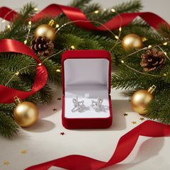 925 Elegant Sterling Silver Butterfly Dangle Earrings, Crystal Rhinestone Studded, Drop Style Jewelry for Women | Gifts for Women & Girls & Girlfriend |Wedding and Christmas Gifts | BJER-012