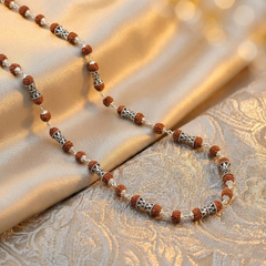 Designer Rudraksha Mala for Men | Traditional Ethnic Wear | BJRDXMLA-04