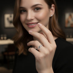 925 Sterling Silver Band Ring, Polished Finish, Classic Design, 925 Hallmark | BJLR-0019