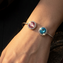 Sparkling Celestial Duo Open Cuffs | 925 Sterling Silver