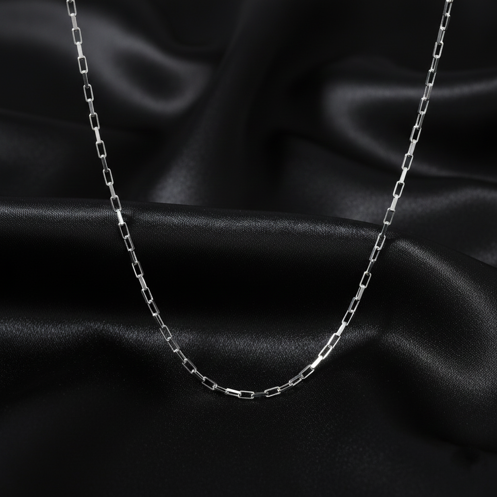 925 Starling Silver Modern Shine: The Box Link Chain | Gifts for Women & Girls & Girlfriend |Wedding and Christmas Gifts | BJCH-05