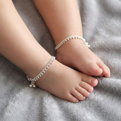 Silver Designer Karap Rava Boriya Sada – Everyday Foot Jewelry | BJKDPYL - 01