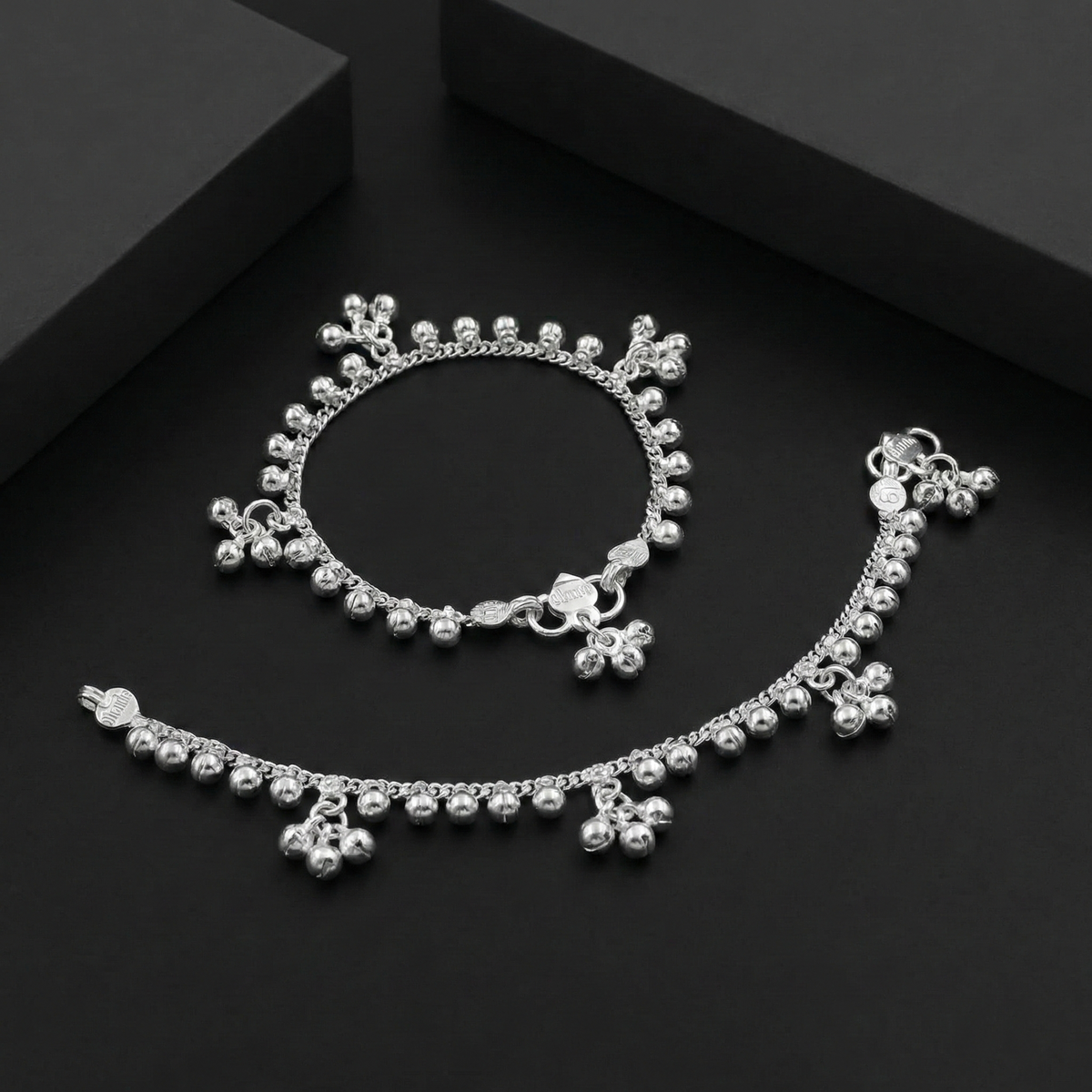 Silver Kolhapuri Boriya Ghughari | BJKDPYL - 09