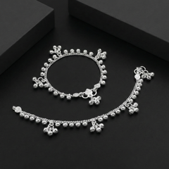 Silver Kolhapuri Boriya Ghughari | BJKDPYL - 09