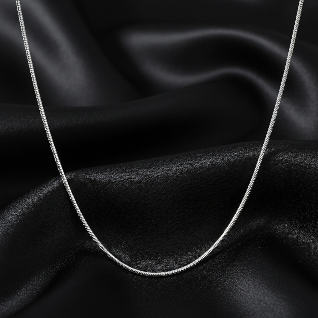 925 Italian Starling Silver Snake Chain, Silver, Classic Curb Link Style, Unisex Jewelry | Gifts for Women & Girls & Girlfriend |Wedding and Christmas Gifts | BJCH-09