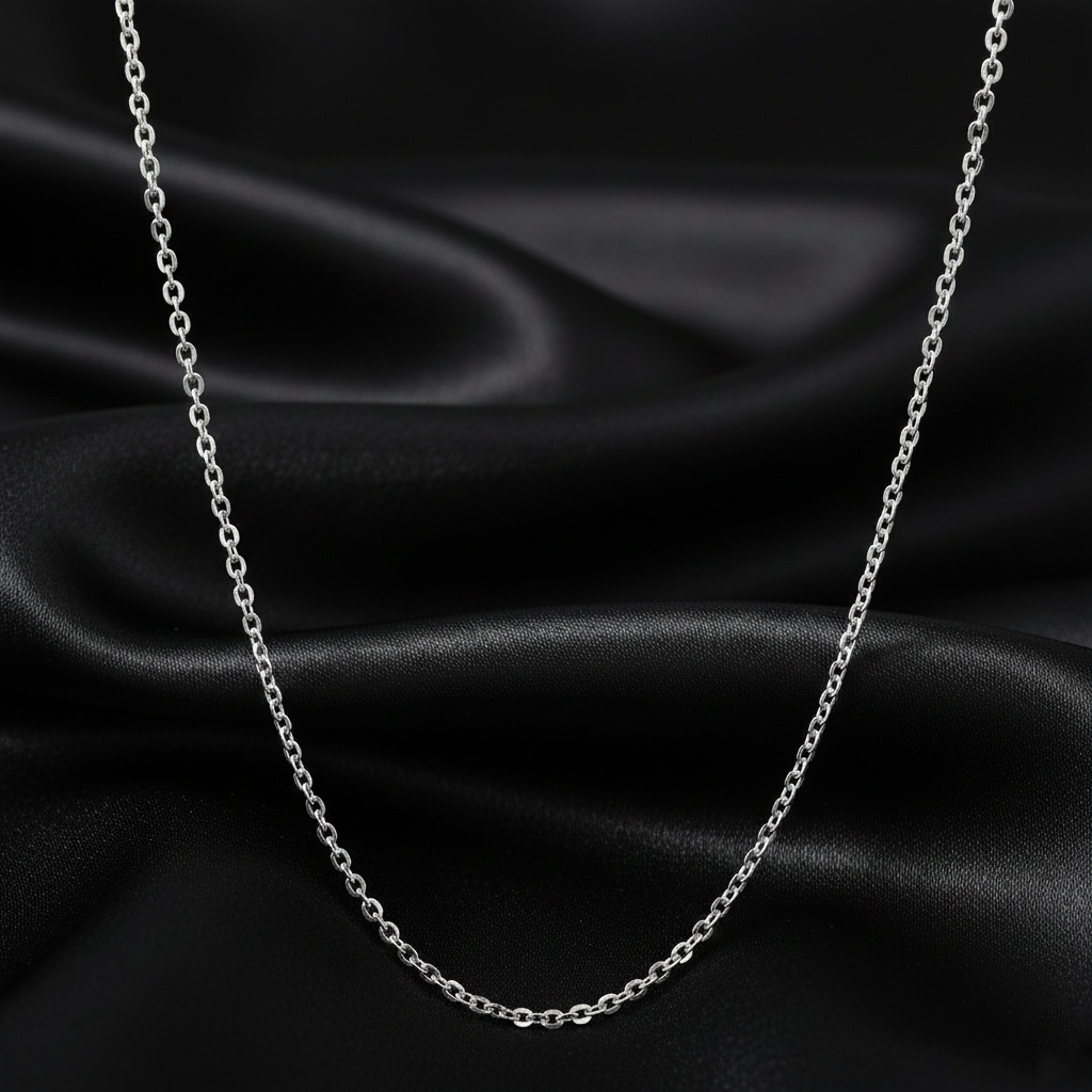 925 Sterling Silver Cable Link Chain Classic Jewelry Design,Delicate Style | Gifts for Women & Girls & Girlfriend |Wedding and Christmas Gifts| BJCH-07