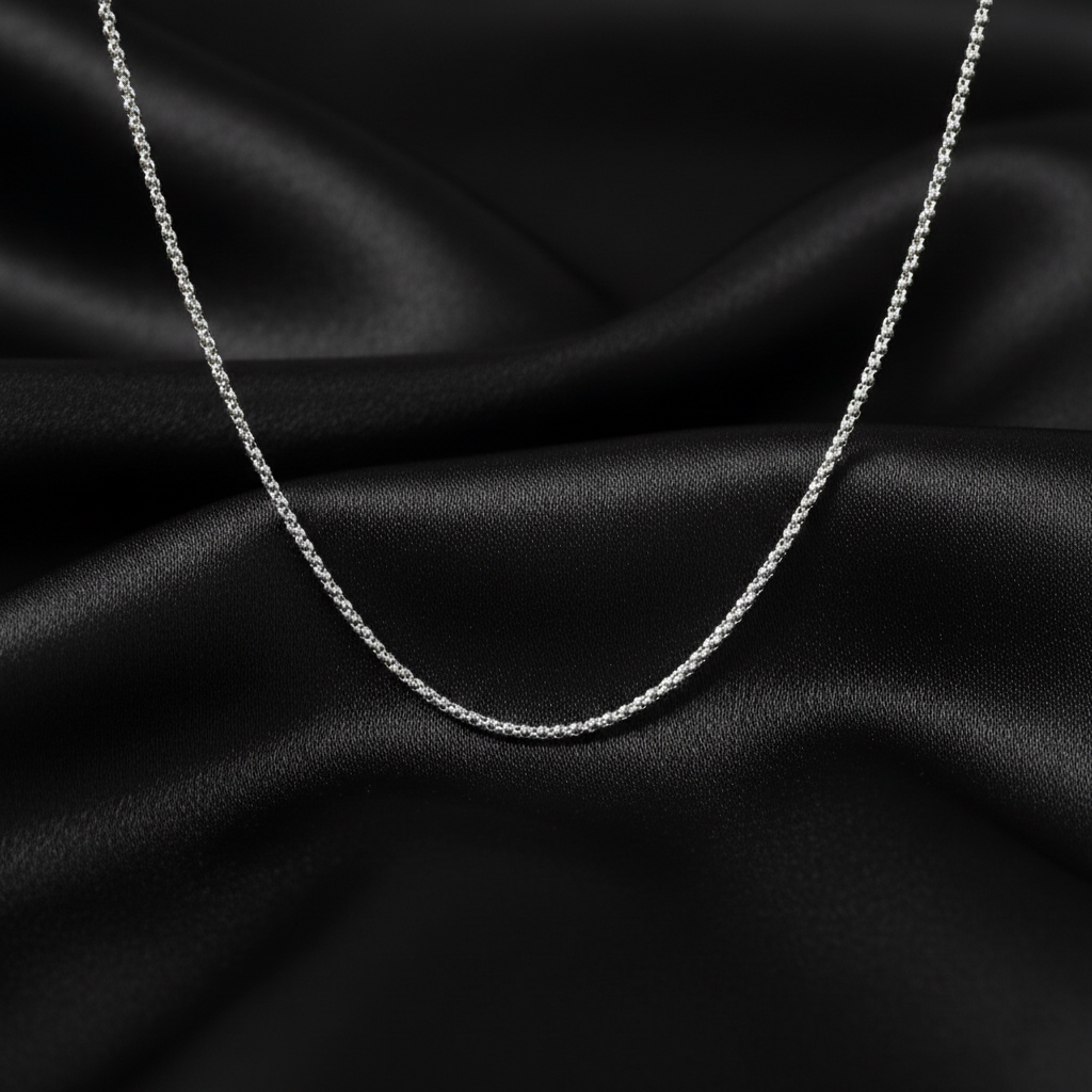 925 Italian Sterling Silver Curved Tennis Chain, Classic Chain Design | Gifts for Women & Girls & Girlfriend |Wedding and Christmas Gifts | BJCH-010